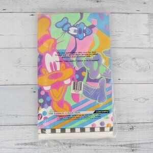 Vintage Contempo Disney Really Goofy Birthday Party Table Cover Tablecloth